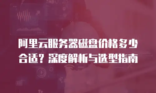 阿里云服务器磁盘价格多少合适？深度解析与选型指南