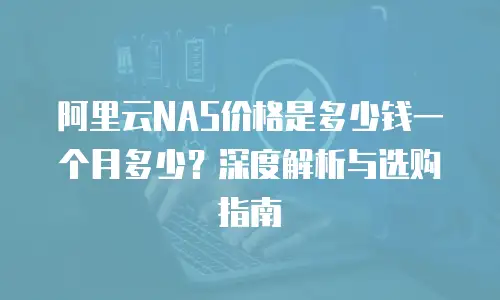 阿里云NAS价格是多少钱一个月多少？深度解析与选购指南