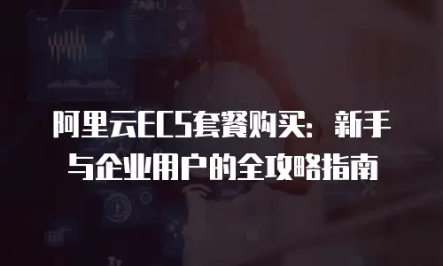 阿里云ECS套餐购买：新手与企业用户的全攻略指南