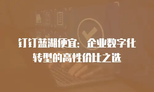 钉钉蓝湖便宜：企业数字化转型的高性价比之选