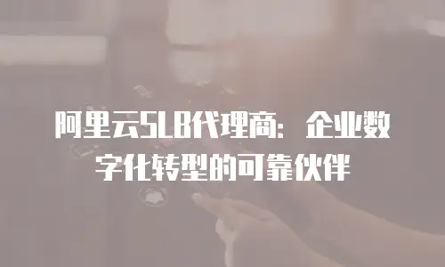 阿里云SLB代理商：企业数字化转型的可靠伙伴