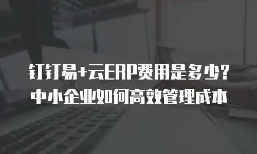 钉钉易+云ERP费用是多少？中小企业如何高效管理成本