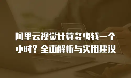 阿里云视觉计算多少钱一个小时？全面解析与实用建议