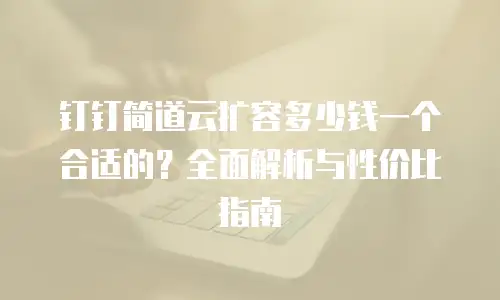 钉钉简道云扩容多少钱一个合适的？全面解析与性价比指南