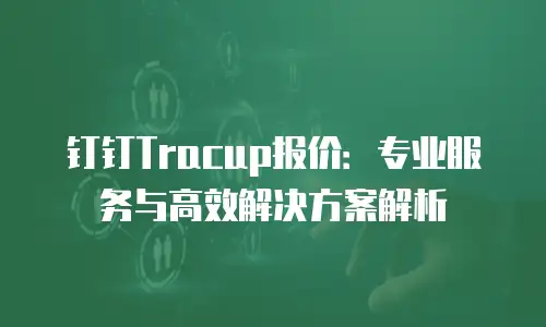 钉钉Tracup报价：专业服务与高效解决方案解析