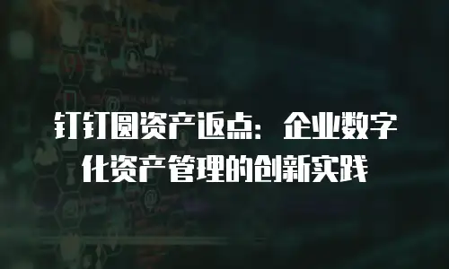 钉钉圆资产返点：企业数字化资产管理的创新实践