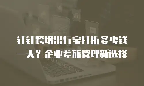 钉钉跨境出行宝打折多少钱一天？企业差旅管理新选择