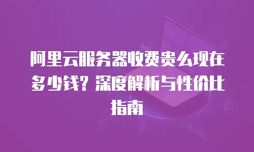 阿里云服务器收费贵么现在多少钱？深度解析与性价比指南