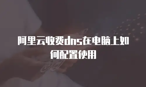 阿里云收费dns在电脑上如何配置使用