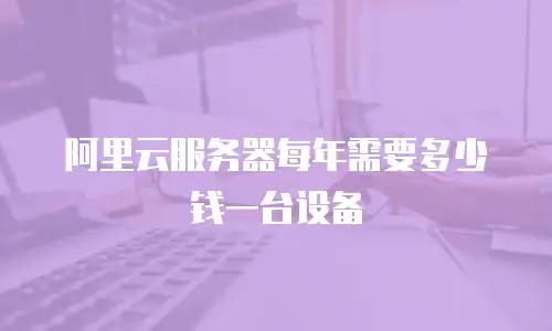 阿里云服务器每年需要多少钱一台设备