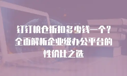 钉钉粮仓折扣多少钱一个？全面解析企业级办公平台的性价比之选
