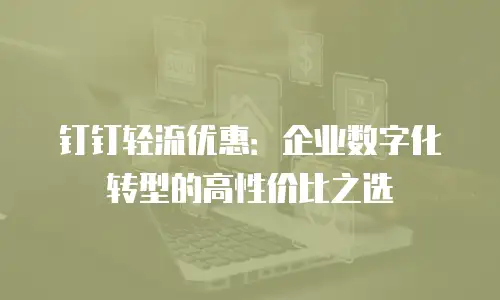 钉钉轻流优惠：企业数字化转型的高性价比之选