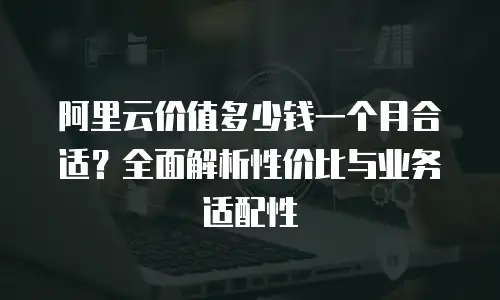 阿里云价值多少钱一个月合适？全面解析性价比与业务适配性