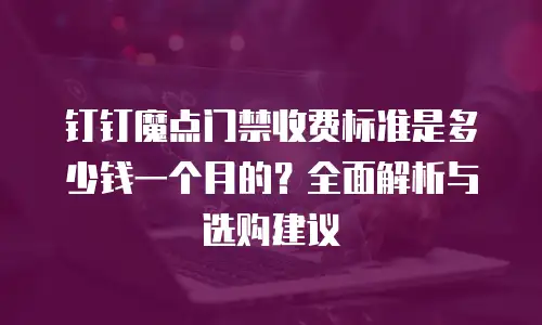 钉钉魔点门禁收费标准是多少钱一个月的？全面解析与选购建议