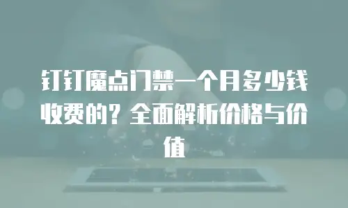 钉钉魔点门禁一个月多少钱收费的？全面解析价格与价值