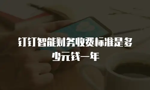 钉钉智能财务收费标准是多少元钱一年