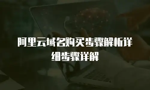 阿里云域名购买步骤解析详细步骤详解