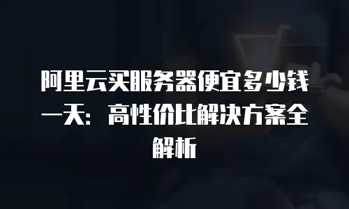 阿里云买服务器便宜多少钱一天：高性价比解决方案全解析
