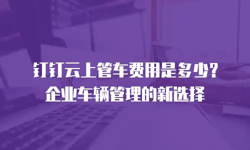钉钉云上管车费用是多少？企业车辆管理的新选择