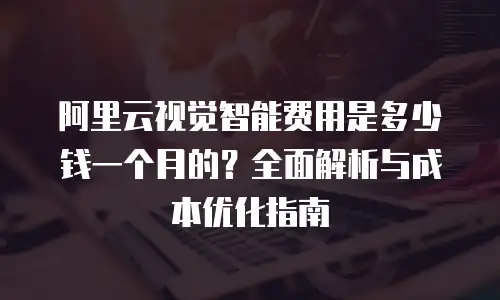 阿里云视觉智能费用是多少钱一个月的？全面解析与成本优化指南