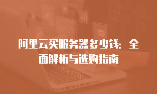 阿里云买服务器多少钱：全面解析与选购指南