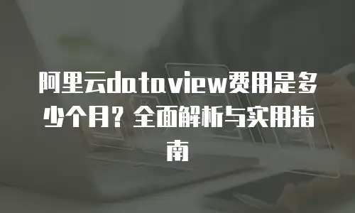 阿里云dataview费用是多少个月？全面解析与实用指南