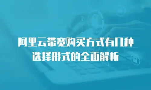 阿里云带宽购买方式有几种选择形式的全面解析