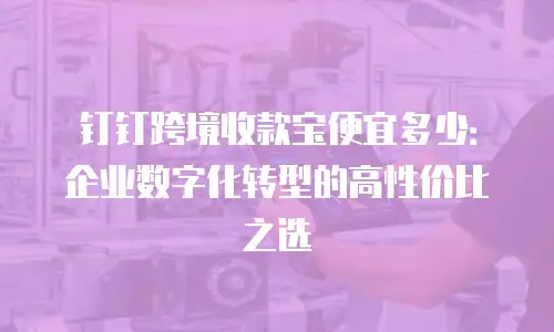 钉钉跨境收款宝便宜多少：企业数字化转型的高性价比之选