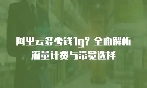 阿里云多少钱1g？全面解析流量计费与带宽选择