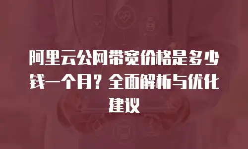 阿里云公网带宽价格是多少钱一个月？全面解析与优化建议