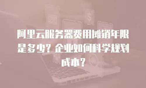 阿里云服务器费用摊销年限是多少？企业如何科学规划成本？