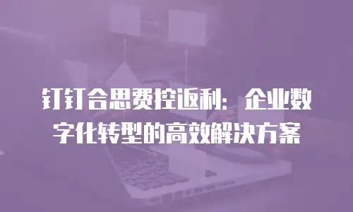 钉钉合思费控返利：企业数字化转型的高效解决方案