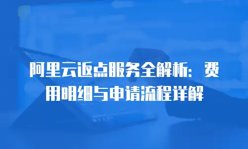 阿里云返点服务全解析：费用明细与申请流程详解