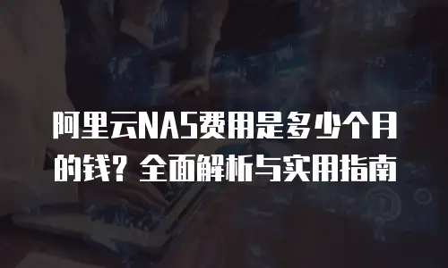 阿里云NAS费用是多少个月的钱？全面解析与实用指南