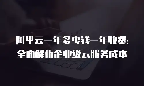 阿里云一年多少钱一年收费：全面解析企业级云服务成本