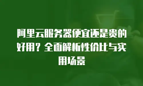 阿里云服务器便宜还是贵的好用？全面解析性价比与实用场景