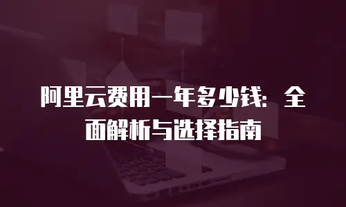 阿里云费用一年多少钱：全面解析与选择指南