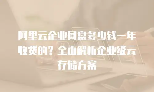 阿里云企业网盘多少钱一年收费的？全面解析企业级云存储方案