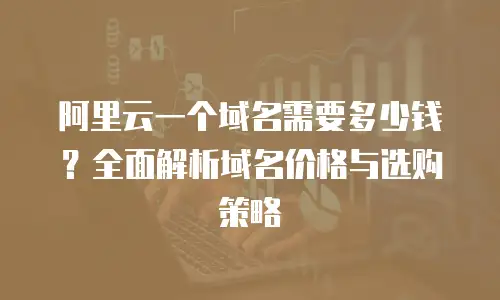 阿里云一个域名需要多少钱？全面解析域名价格与选购策略
