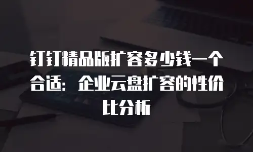 钉钉精品版扩容多少钱一个合适：企业云盘扩容的性价比分析