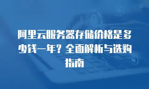 阿里云服务器存储价格是多少钱一年？全面解析与选购指南