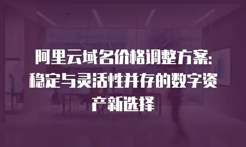 阿里云域名价格调整方案：稳定与灵活性并存的数字资产新选择