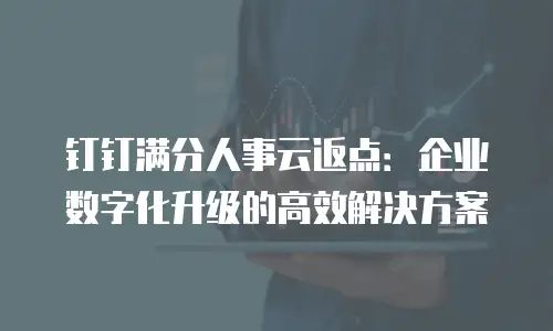 钉钉满分人事云返点：企业数字化升级的高效解决方案