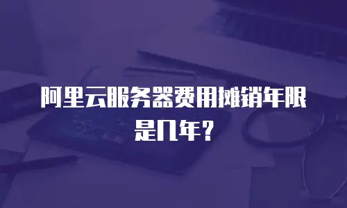 阿里云服务器费用摊销年限是几年？