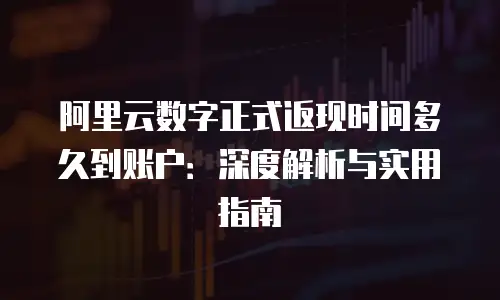 阿里云数字正式返现时间多久到账户：深度解析与实用指南