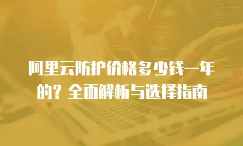 阿里云防护价格多少钱一年的？全面解析与选择指南