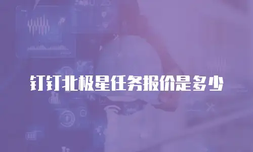 钉钉北极星任务报价是多少