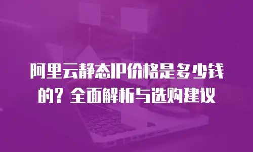 阿里云静态IP价格是多少钱的？全面解析与选购建议