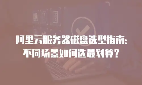阿里云服务器磁盘选型指南：不同场景如何选最划算？
