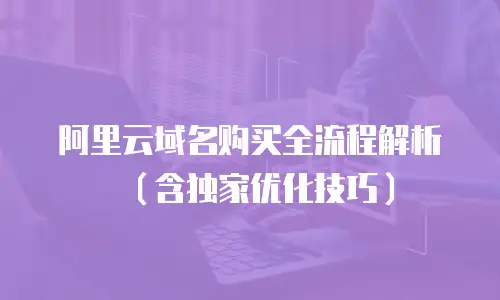阿里云域名购买全流程解析（含独家优化技巧）